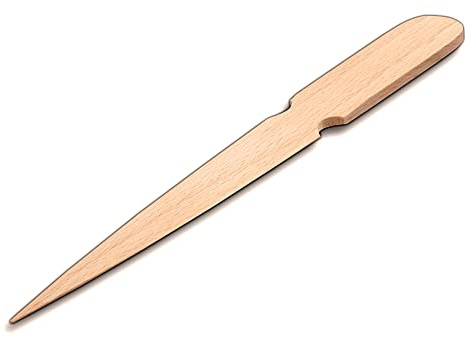 2X HOFMEISTER® Brieföffner aus heimischem Buchen-Holz, 21 cm, öffnet mit der Klinge alle Briefe sauber und schnell, hochwertiges Naturprodukt, handgefertigt in der EU