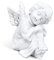 Cherubs Angels Figurine, Small Sleeping Angel Statues Adorable Angel Sculpture Resin Angel Figurine Angel Wings Garden Statue for Indoor Outdoor Home Garden Decoration(#1)