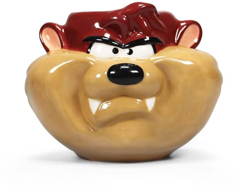 Half Moon Bay Taz Shaped Keramik Tasse, 350 ml, Novelty, Cartoon, Orange, Taz-Form, Mikrowellengeeignet