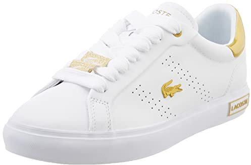 Lacoste Damen 45sfa0034 Vulcanized Sneaker, Wht Gld, 39 EU
