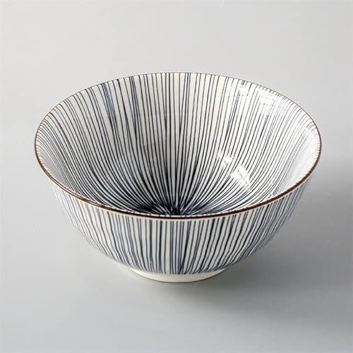 VIRUL Bol à Soupe de Style Japonais Couleur Simple Bol à Riz en céramique ménage Ramen Nouilles Bol Vaisselle