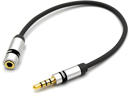 VITALCO TRS to TRRS Microphone Adapter Mini Jack 3.5 TRRS Male to TRS 3.5mm Female Cable