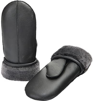 Zessano Damen-Winterhandschuhe – Hochwertige, mit Lammfell gefütterte Lederhandschuhe für Damen