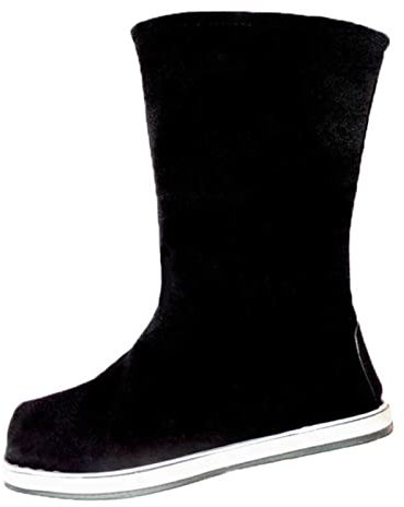 MOOCO MORNING Botas tradicionales chinas con lazo Hanfu para hombres y mujeres, botas de tela Hanfu para parejas, botas de jabón Hanfu negras para hombres y mujeres, 33-44