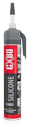 CX80 | Professional Silikon Ökologisch – graue 1K-Dichtmasse, neutral vernetzend, hitzebeständig bis 380 °C, lösemittelfrei, öl- und benzinbeständig, für Kfz und Industrie | 210 g Applikator