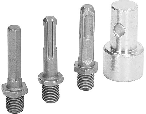 Haofy Adattatore per Trapano da Giardino, Adattatore per Trivella Adattatore per Trapano da 1 a 3 Mandrino Tondo in Acciaio al Carbonio 2 Pozzi 2 Slot Connettore per Trapano a Coclea