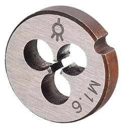 CoCud Metrisches verstellbares Rundschneideisen, M1.6 X 0.35, Gewinde aus legiertem Stahl, Rechtsgewinde - (Anwendungen: zur Bearbeitung von Außengewinden für Metall und Kunststoffe)