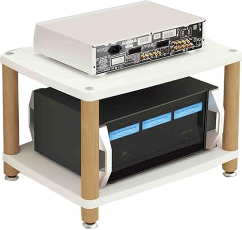 Professionelles Verstärker-Rack für den Heimgebrauch HiFi-Lautsprecherschrank Multifunktionales mehrschichtiges Audio-Gehäuse Verletzt den Boden Nicht Starke Tragkraft Massiver Holzträger (Color : We