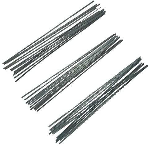 FOXBC Skip Tooth Scroll Saw Blade Plain End Assortment, 36 Pack, Replacement for Olson Saw FR49400