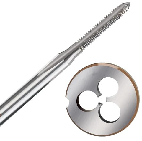 FADGOOD Thread Tap Die Mini Metric Screw Tap Die HSS Steel Micro Machine Tap Drill Bit Hand Threading Tapping Tools,M1.2x0.25,Tap and Die Set