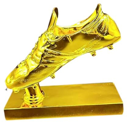 Harilla Trophée de Football Trophée de Football Statue décorative Cadeaux pour Les Fans Figurine de trophée en résine pour la décoration de la