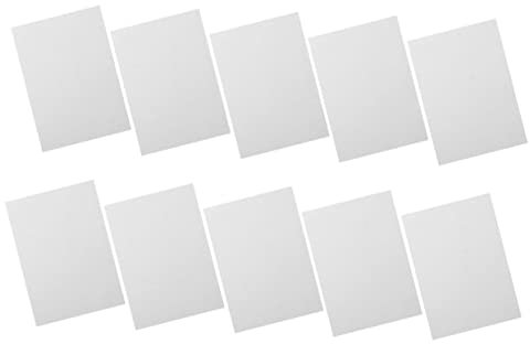 PHENOFICE 10stücke Teiliges Aluminiumlegierung Blanko Metallplatten Für Wärmeübertragung Foto-Druck DIY Basteln Langlebig Rostfrei Glatte Oberfläche Für Innen Außenbereich