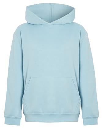 imporio 11 Women's Lightweight Pullover Hoodie Soft Stylish Without Drawstring Ladies Hoodie UK Size S-XL (UK, Alpha, XL, Regular, Regular, Sky Blue)