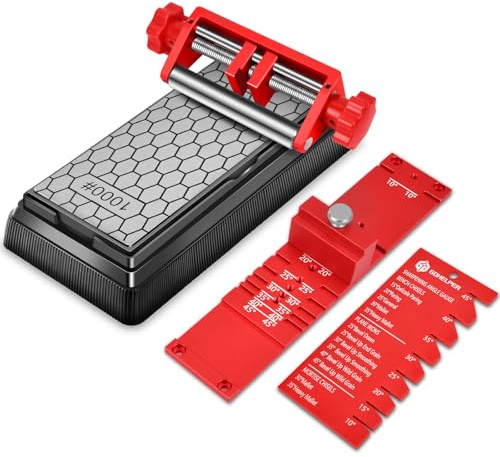 Honing Guide for Chisels and Planes Chisel Sharpening Kit Guide, Chisel Sharpener Jig, Fits Chisels or Planer Blades - with 1 Sharpening Stone
