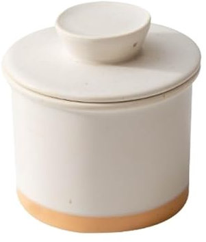 Lizhuzhuzs28 Mantequillera Mantequillera de cerámica con Tapa for organizar quesos y Utensilios de Cocina. Mantequera