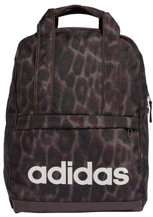 adidas Femme LINEAR ESSENTIALS GRAPHIC BACKPACK, earth strata/shadow brown, One size