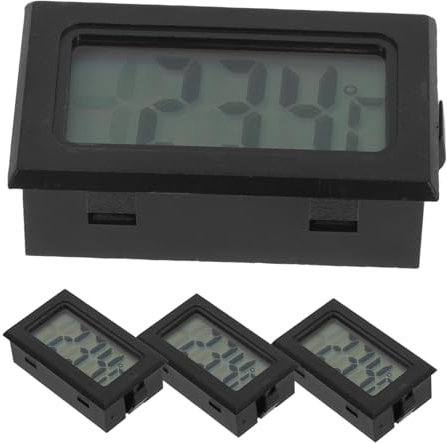 ibasenice 4pezzi Termometro Da Parete Per Misuratore Temperatura e Umidità Igrometro Mini Elettronico Portatile Per e Allevamento Rettili