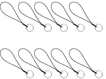 LIXSAZSE 10 pièces cordons de lanière de téléphone Anti-perte Smartphone anneau support corde pour bibelots main dragonne porte-clés crochets