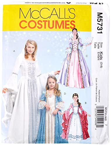 McCalls MC 5731 Kids(3-8) Schnittmuster zum Nähen, Elegant, Extravagant, Modisch