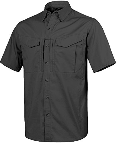 Helikon Homme Defender Mk2 Courtes Manches Chemise Noir Taille S