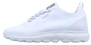 Geox Woman D Spherica A Sneakers White, 38 EU