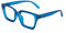 Amorays Occhiali da Lettura Oversize Square Frame Vintage con Anti Luce Blu Lenti Cerniera a Molla Occhiali Presbiopia Lettori per Donna Uomo 6561NEW(Blu,+1.5)
