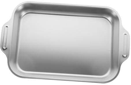 LABRIMP Bandeja para Pescado de Acero Inoxidable, Rectangular y Plana, Fácil de Limpiar, para Hotel y Restaurante, No se Deforma