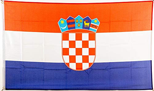 Everflag Flagge Kroatien 90 x 150 cm mit Ösen + Aufkleber