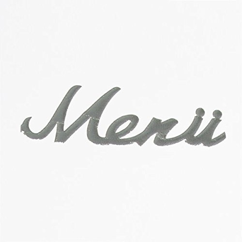 Deko und Band seklebo Etiqueta Cenefa Menú Plata Brillante – 97016 de 10 R 25 (2,21 €/m)
