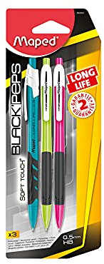 Maped 564053 Druckbleistift LONG LIFE, Stärke: 0,5 mm, 3er Blister