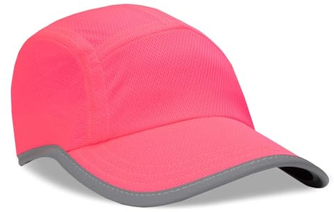 Headsweats Women's Race Hat Hi Vis Reflective Damen Laufmütze Sportkappe, Neon Pink, Uni
