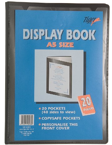 12 x Premium Schwarz A5, Präsentationsmappe – 20 Pkt