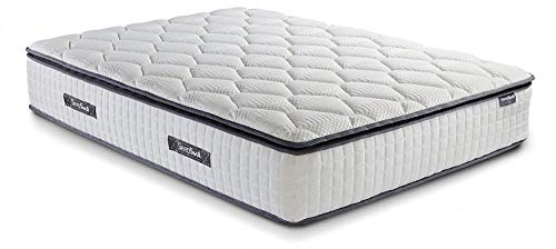 Birlea SleepSoul Bliss 800 Pocket Foam Pillow Top Mattress, Polyester, White, 23 x 190 x 135 cm, Double,SS-46BLISS800