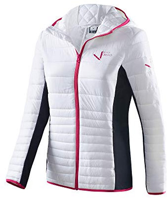 Black Crevice Damen Hybridjacke, weiß/schwarz, 38