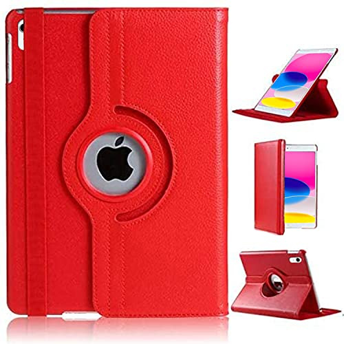 Funda para iPad de 10ª generación 2022 de 10.9 pulgadas con rotación inteligente para iPad 2022 de 10ª generación (rojo)