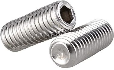 ORANXIN Innensechskant Madenschrauben Edelstahl 304 Pokalpunkt Hex Kopflos Stellschrauben Allen Knopf M4 x 10mm 50 Stk