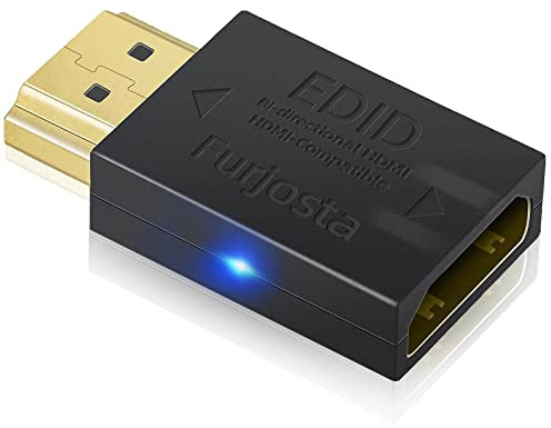 Mini HDMI EDID Emulator Passthrough Aluminium Fit Headlesskeep für Video Splitter Switch Extender Pass-Through Adapter Stecker auf Buchse Kupplung Dummy Plug (HDMI 1920 x 1080) 1P