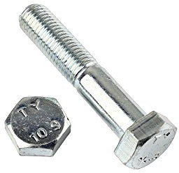 2 Stk Sechskantschraube DIN 960 M14x1,5x80 Feingewinde mit Schaft - Stahl verzinkt