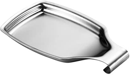 Alipis Repose-cuillère en Acier Inoxydable Argenté, Porte-cuillère Arc, Facile à Nettoyer, à Suspendre Mur ou Porte D'armoire Cuisine