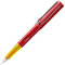 Lamy AL-star glossy red Füller – Füllhalter mit ergonomischem Griff & polierter Stahlfeder in Strichbreite F – leichtes Aluminiumgehäuse – inkl. Tintenpatrone T 10 blau – Rechtshänder