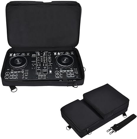 XBERSTAR Tragetasche für Pioneer DDJ400 FLX4 SB3 Rolands DJ-202 Controller-Tasche, Schwarz
