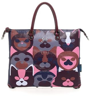 Gabs Borsa Piatta G3 PLUS HOLIDAY TAGLIA M POP CATS CHIANTI