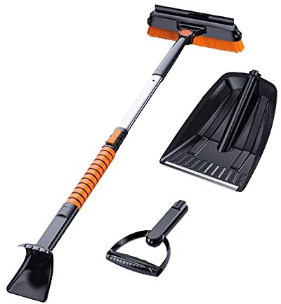 Snow Spade pour Voiture Grattoir À Neige Voiture Pelle À Neige Détachable Multifonctionnel Utilitaire Évolutif Pliable Portable Léger Pelle À Neige Pelle à Neige (Color : A)