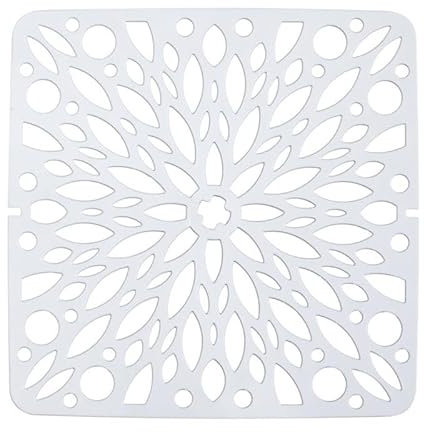 CG94 Tappetino Protettivo per lavello da Cucina, 30 x 40 cm, Colore: Bianco