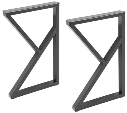KAPIPALA Eisen Tischbeine 2St Tischkufen K-förmigen Dreieckige Tischbeine Metall 70CM DIY Esstisch Industrial Tischgestell Tischkufen Montage Möbelfüße Metall Tisch-Beine für Couchtisch