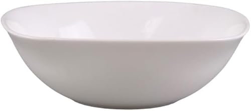 Best House | 6 Pcs Opal Bowl Set | Salad Soup Fruit Bowl Set | White | 6.5/16.5 cm | Set of 6 Pcs | BPA-Free | Opalware | Microwave Safe Serving Bowl | Food-Grade Material