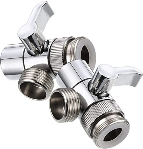LIFKICH 2pcs Faucet Diverter Sink Adapter for Kitchen Bathroom Utility Sink Hose Attachment Faucet Adapter for Bathroom