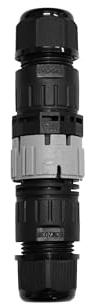 Evoges Waterproof IP68 Fast Connector with Screwless Terminal Connections M20 for Cable Diameter Ø5-12mm, 400V 24A Outdoor Electrical Cable Gland for LED Lighting, Garden, CCTV (Pack of 1)