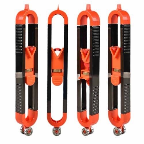Contour Gauge with Lock - Precision Shape Duplicator Tool for Woodworking, Tile & Carpet Laying, Irregular Edge Measuring Device,Profile Marking Tool for Floor, Carpet (Includes 3 Pencils)