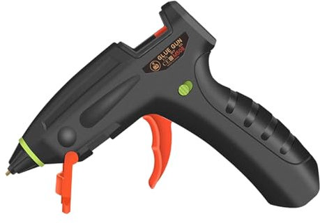 TEMOOUES USB Rechargeable 2400mAh Wireless Hot Glues Guns Rapid Heating Electric Adhesive Application Tool for and Repairs